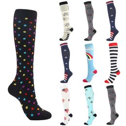 Socks Hosiery Compression Socks Men Women Gym Running Exercises Cycling Sports Socks Medical Varicose Veins Edema Elasticity Blood Circulation Y240504