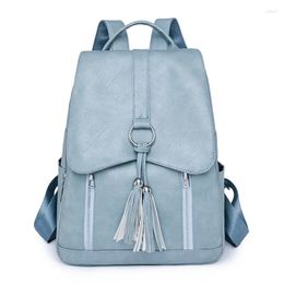 School Bags Luxury Women Leather Backpacks For Girls Sac A Dos Casual Daypack Black Vintage Backpack Mochila Rucksack