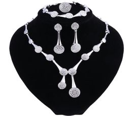 African Beads Jewellery Set Crystal Wedding Necklace Earrings Ring Set Womens Clothing Accessories Bridal Jewelry Sets 20184319749
