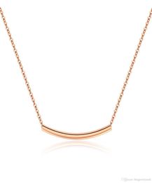 Fashion Bar Charm Choker Necklace For Women Rose Gold Link Chain Stainless Steel Female Statement Necklace Jewelry Gift GX13128882423