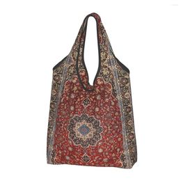Storage Bags Funny Vintage Oriental Traditional Moroccan Turkish Style Shopping Tote Portable Bohemian Grocery Shopper Shoulder Bag