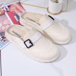 Slippers Shoes Woman 2024 Trend Summer Dad Sandals For Women Fashion Flat Female Casual Outwear On Offer