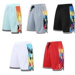 Man Basketball Shorts Knee Length Loose Running Gym Sportwear Breathable Quick-Drying Fitness Workout Male Pants For Man 240426