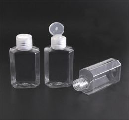 60ml plastic Empty Hand Sanitizer Gel Bottle Hand Soap Liquid alcohol Bottle Clear Squeezed Travel Bottle9575102