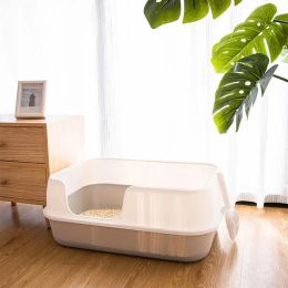 Boxes Fully Open Cat Litter Box Large Fully SemiEnclosed Cat Toilet OdorProof AntiSand Sand Small Kitten Feces Cat Supplies