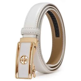 Belts Women Belt Luxury Famous Designer Brand 2024 High Quty Real Genuine Leather Strap Automatic Buckle Belts Pasek Damski Riem T240429