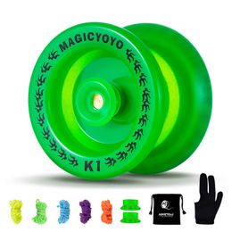 Yoyo MAGICYOYO K1-Plus Professional Responsive Yoyo for Kids Beginner Durable Plastic Yo yo with 5 Yoyo Strings + Yo-Yo Glove + Bag