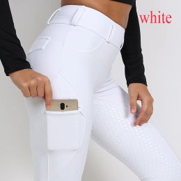 Outdoor Pants Black Fl Seat Sile Equestrian Breeches Anti-Pilling Horse Riding Tights Women Reithose Pant Clothes Drop Delivery Sports Otm7G