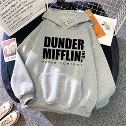 Men's Hoodies Sweatshirts The Office Dunder Mufflin INC Paper Hoodie Dwight Schrute Sweatshirt Men Women Hoodies Casual Pullover Hooded Sweater T240505