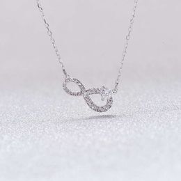 SwarovskiS Necklace Designer Women Original Quality Luxury Fashion Pendant Quality Eternal Love Necklace With Infinite Love Female Element Crystal Collar Chain