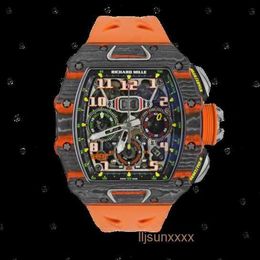 Wristwatch Men's Luxury Watch Mechanical Watch Collection RM 11-03 NTPT McLaren Special Limited Edition Watch High Quality Clock
