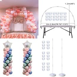 Table Balloon Arch Set Ballon Column Stand for Wedding Birthday Party Decorations Kids Balloons Accessories Christmas Decor ball 240506