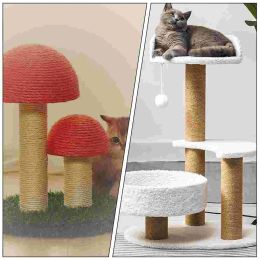 Scratchers Cat Scratching Post Hemp Rope Cat Claw Scratcher Pole for Kitten Indoor Cat Scratch Post