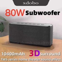Portable Speakers XDOBO X8 Plus Wireless Bluetooth Speaker Portable Sound Column Ultra-high Power 80W Subwoofer For Mobile Phone Charging Boom Box J240505