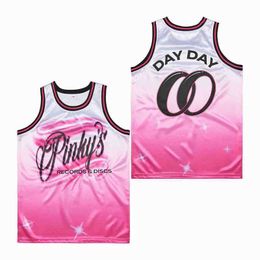 Men's T-Shirts BG Basketball Jerseys YS RECORD SHOP 00 Day Jersey Sewing Embroidery High-Quty Outdoor Sports Hip Hop 2023 New T240506