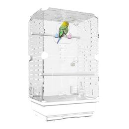 Nests Transparent Birds Cage Foreground Ornamental Bird Cage Standing Bird House Breeding Flying Acrylic Crate Parrot Nest for Home