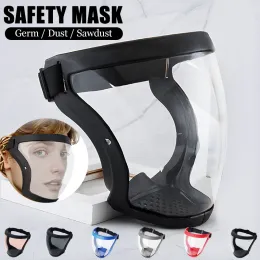 Brushes Protection Transparent Mask Protective Face Shield Reusable Outdoor Home Kitchen FaceMask Dustproof Impact Resistance Mask