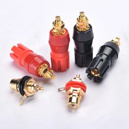 Amplifier 1 set High quality red and black power amplifier chassis terminal RCA Speaker terminal