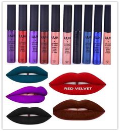 WholeMatte Nonstick cup liquid matte lipstick lipstick lip gloss lipstick nude Colour purple black waterproof lasting lipstick2704816