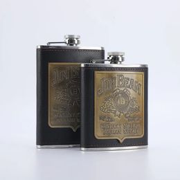 Stainless Steel Hip Flask 7/9oz Wine Bottle Outdoor Portable Whisky Liquor for Alcohol 240429