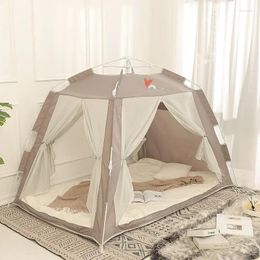 Tents And Shelters 2 Second Fully Automatic Quick Open Children's Winter Bed Tent Indoor Household Adult Sleeping Ground Thickened