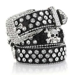 Other Fashion Accessories Weight Lifting Charming Rhinestone Skeleton Rivet Strap - Suitable for jeans and Western clothing! J240506