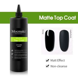 Mocmaki 1KG No Wipe Top Coat Primer Strong Base Coat UV Gel Professional Semi Permanent Varnish Soak Off UV Gel Nail Polish 240430