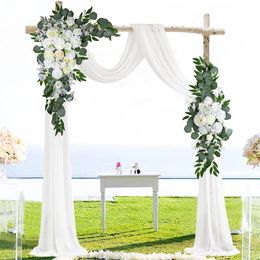 Yan Artificial Arch Flowers Swag for Boho Wedding Baby Shower Ceremony Flower Garlands Arrangement Reception Backdrop Decor 240506