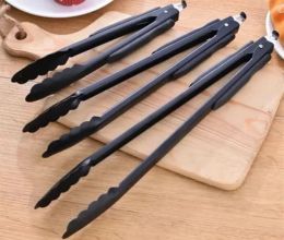 Utensils 1PCS 9/12/14 inch Stainless Steel Food Tongs Barbecue Tong Bread BBQ Salad Tongs Cook Party Buffet Clip Kitchen Accessories