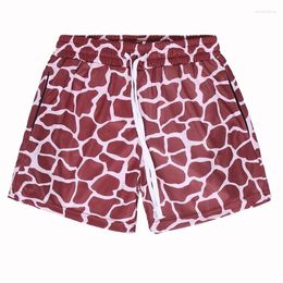 Men's Shorts Quick-drying Sports Training Fitness Animal Print American Style No-knee Basketball ShortsQuarter-length Breathable Pants