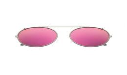 Polarised Round Clip On Sunglasses Unisex Pink Coating Mirror Sun Glasses Driving Metal Oval Shade Clip On Glasses uv4003428747