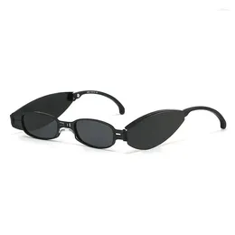 Sunglasses 2024 Foldable Polarised Men Women Fashion Light Mini Comfortable Driving Fishing Sun Glasses Small Oval Eyewear