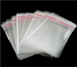 MIC New 15x24cm 200pcslot Clear Self Adhesive Seal Plastic Bags Jewelry packaging sell Items9125496