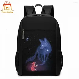 Backpack Moon Backpacks High Quality Shopping Bag Trendy Student Pattern Multi Pocket Man - Woman Bags