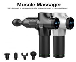 Electric Muscle Massager Fascia Gun Muscle Relaxation Fitness Equipment Tissue Massage Gun Shaping Massager 4 Heads With Bag5253938