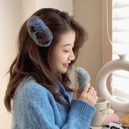 Other Autumn and winter plush hair clip fashion 2021 new bangs clip female girl headdress simple rabbit fur side clip accessories