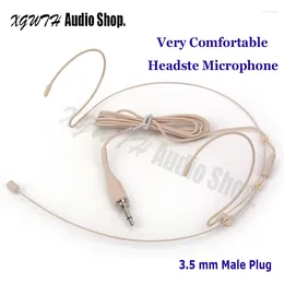 Microphones Mini Dual Earhook Condenser Cardioid Headset Microphone For Karaoke Wireless Body-Pack Transmitter 3.5mm Male Screw Thread Plug