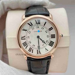 Crater Automatic Unisex Watches It Now New London Series 36mm Rose Gold Manual Mechanical Watch W6800251 with Original Box