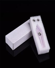 Natural quartz pink Wand Smoking Pipe healing with Raw Stone Crystal Pipes Filter Point HealingGift Box Smoke accessories8913846
