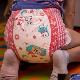 Cloth Diapers 1Pcs Abdl Adt Baby Onesize Big Waist Red Printing Ddlg Disposable Lover Bebe Dad Dummy Dom Drop Delivery Kids Maternity Dhtob