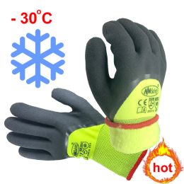 Gloves 4Pcs/2Pairs Winter Coldproof Thermal Glove AntiFreeze 30"C Outdoor Protective Safety Work Gloves