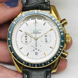 Designer Watch reloj watches AAA Quartz Watch Oujia Superb Five Needle Grey Grid Black Belt Quartz Watch CL037 Mechanical Watch H mens watch
