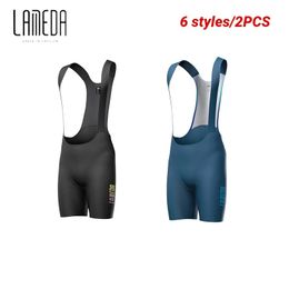 Lameda bicycle pants mens bicycle bib shorts with shock-absorbing sponge cushion bicycle shorts quick drying and breathable bicycle shorts 240425