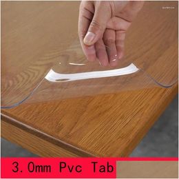 Table Cloth M High Quality Thicken Plastic Ers Placemats Pads Pvc Coths Rec Soft Glass Crystal Board Dec Drop Delivery Dhbw5