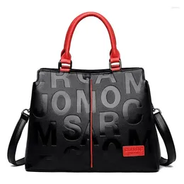 Evening Bags Women Luxury Handbags Designer Fashion Large Capacity Tote Bag Ladies PU Leather Letter Shoulder Black Shopper Handbag
