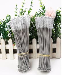 200pcs 17cm drinking straw cleaning brush 3cm Nylon pipe tube stainless steel bottle straw brush straw lids clean tool9546549