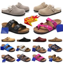 2024 Top Designer Platform Bostons Clogs flip flop leather slides buckle women mens sandals trainers outdoor arizonas loafers shoes