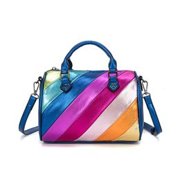 Classic Handbags Designer Women Bag New Pillow Colourful Letter Stitching Crossbody Bag Golden Bird Shoulder Bag Rainbow Handbag For Women CYX050601