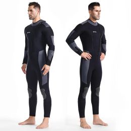 Suits Front Zipper Scuba Diving Wetsuit Men New 5mm Neoprene Swimming Diving Suit Surf Triathlon Spearfishing Wet Suit Full Bodysuit