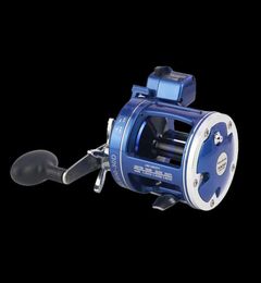 WALK FISH High Strength Aluminum Drum Reel Fishing Line Counter Trolling Fishing Reels 12BB 999FT Depth Finder Counter Meter Y18108443631